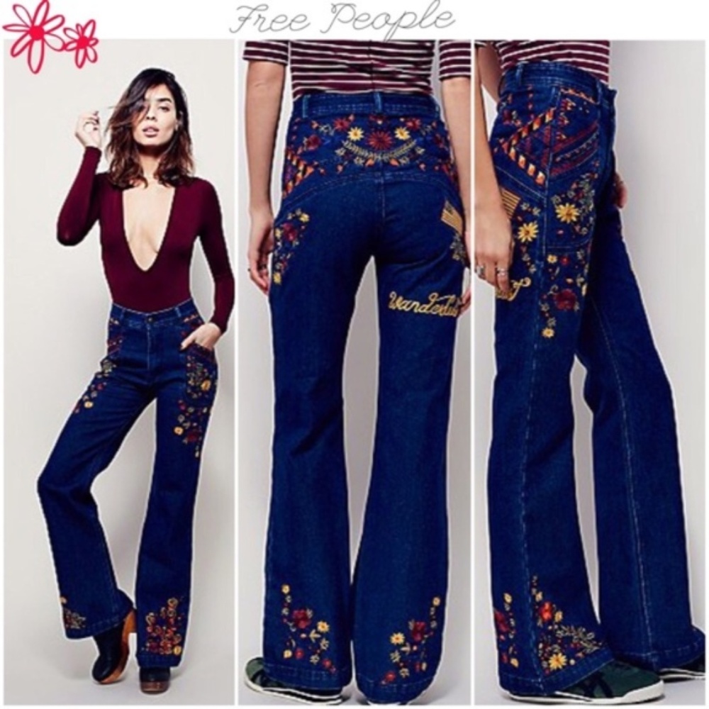 free people  x spell and the wanderlust flare jean